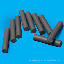 Grauer PVC-Stab in technischer Kunststoffqualität